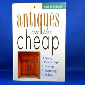 ANTIQUES ON THE CHEAP Hardcover Book, c.1998